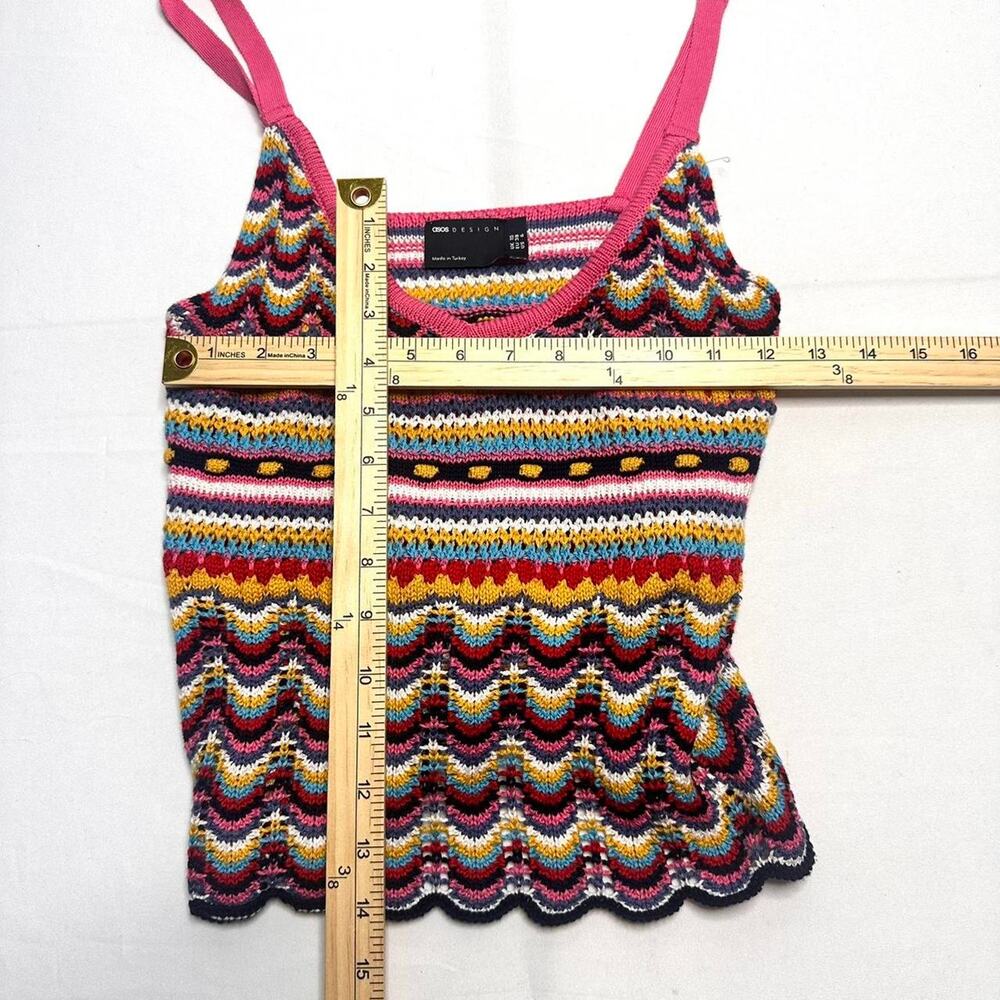 Asos Crochet š§¶ Knitted Cami Size Medium Perfect For Summer Full Length - Picture 4 of 4